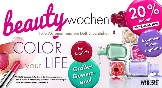 Banner Beauty-Wochen 2016 (20 Prozent)