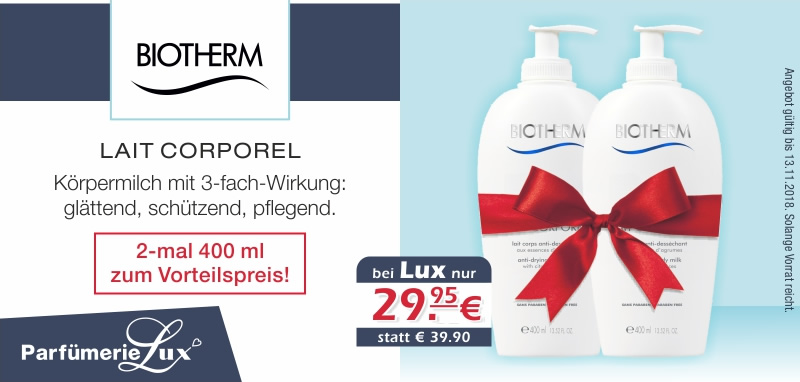 Biotherm Lait Corporel im Doppelpack