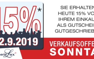 Verkaufsoffener Sonntag 22.9.2019