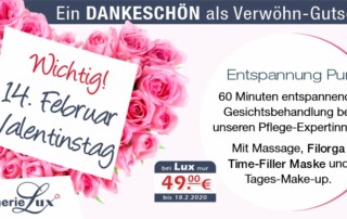 Valentinstag Gesichtsbehandlung