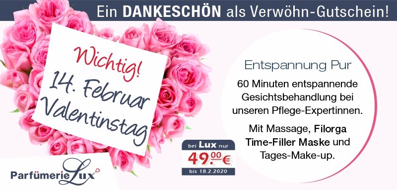 Valentinstag Gesichtsbehandlung